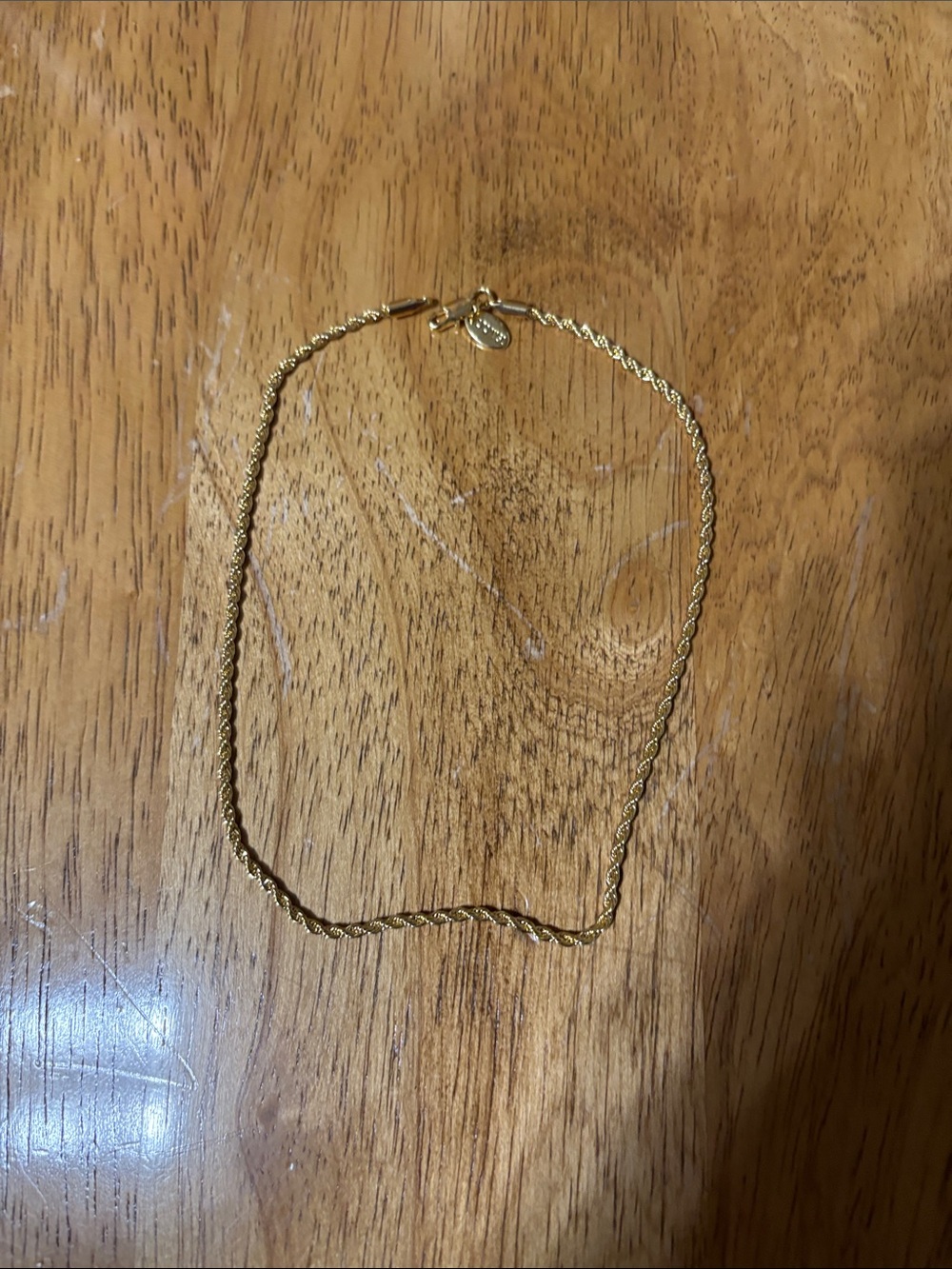 Classic Gold Rope Chain Necklace - Women